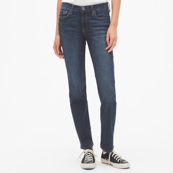 GAP Denim - GAP Real Straight Mid-rise Jeans